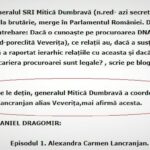 Daniel Dragomir ”Din datele pe care le dețin generalul Mitică Dumbravă a coordonat’o de ani buni pe procuroarea Lăncrănjan” sursa text Flux24