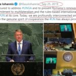 Iohannis vorbind vorbe ”multilateral” la ONU Două luni mai tîrziu izbucnea Coronavirus și ONU nu reușea să anunțe România despre pericol