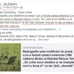 Pe 11 Mai 2020 o zi înainte de ”parteneriatul’ lu Antena3 ‘ cristoiublog îi descrie lui Mihai Gâdea ”partenerul” CNN Cam dă cu FakeNews în jur