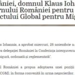 2018 Klaus Iohannis zice că nu a avut ce face și a semnat un Pact pe Migrație controversat ”la propunerea” Veoricăi Dăncilă