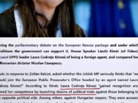 Liderul Parlamentului Ungariei zice că Laura Kovesi și’a demonstrat ”competența” lansând numeroase procese politice