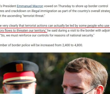 în 2020 Macron îi bate obrazul lui Merkel ‘Valurile de migrație pot fi folosite de teroriști”’
