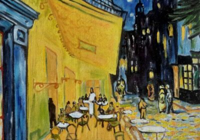 m 4 Reinterpretare Café Terrace at Night – Vincent van Gogh